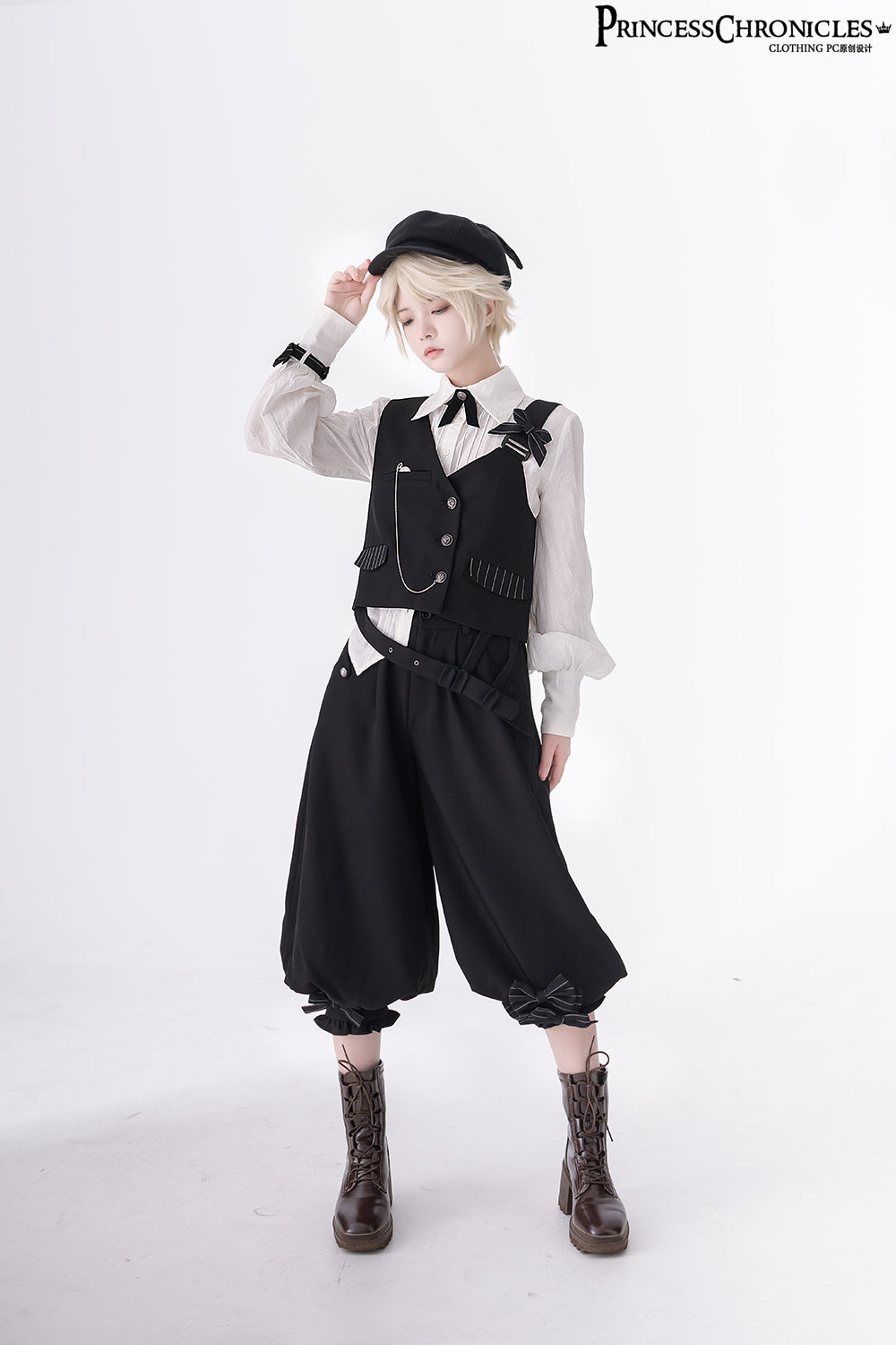 Secret Morning News - Vintage Ouji Lolita Vest Blouse Bloomers - image 20