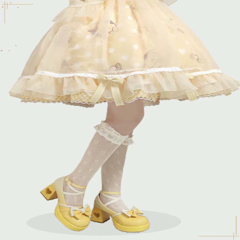 Heart Function - Sweet Lolita Shoes Gradient Color High Heels - image 8