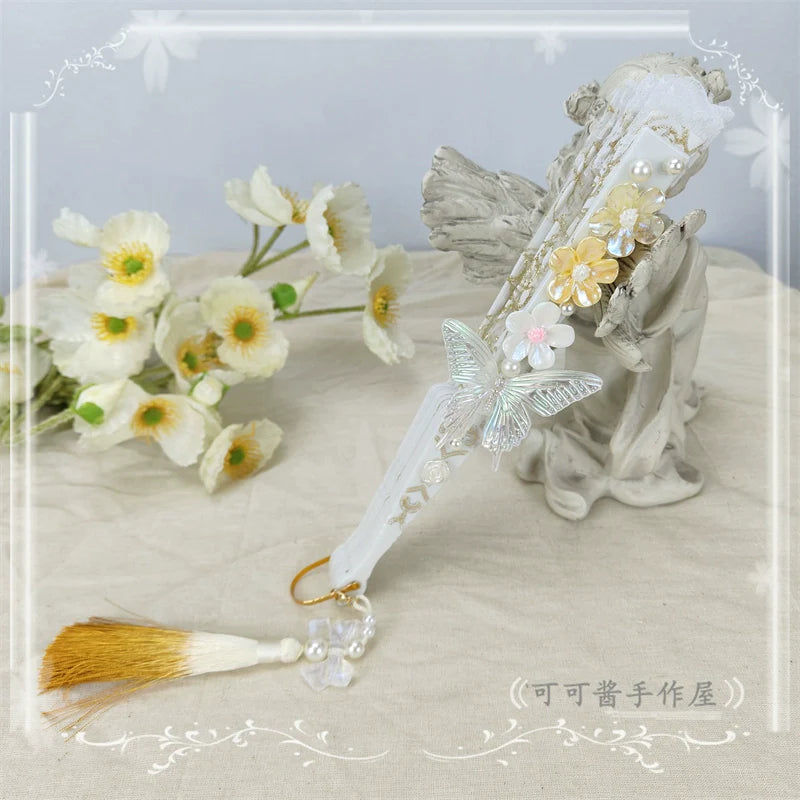 Butterfly Tassel Han Lolita Folding Fan - image 10