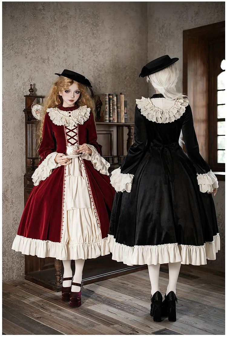 The Nutcracker - Winter Classic Lolita OP Dress, Front Opening and Accessories - image 5