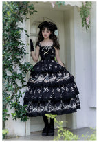 Letter and Poetry - Classic Lolita JSK Suit Four-tiered Twins Dress - image 11