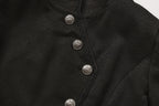 Immortal Murky Portrait - Ouji Lolita Long Swallowtail Black Coat - image 4