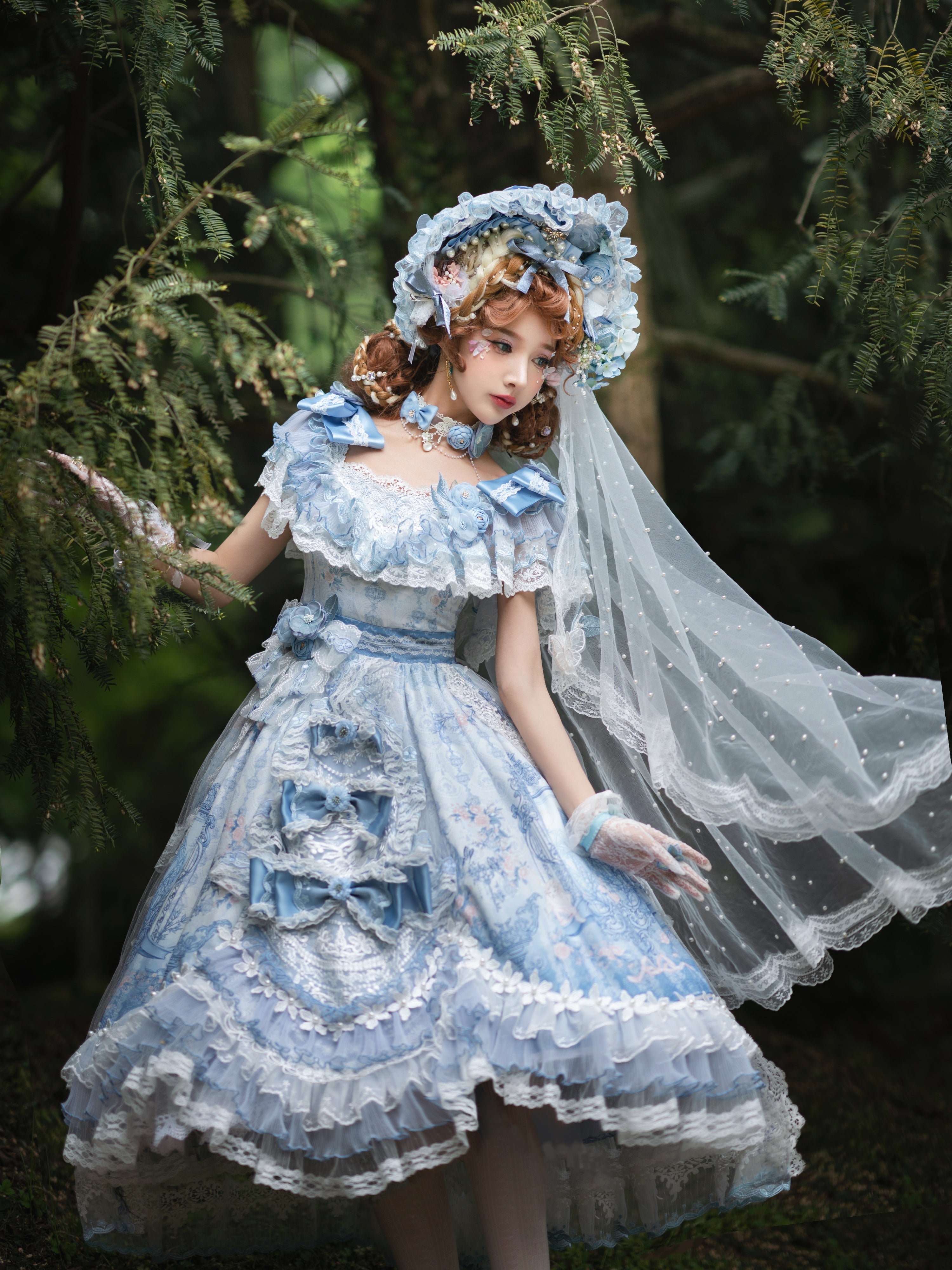 Flower Wedding Lolita JSK Dress - image 1