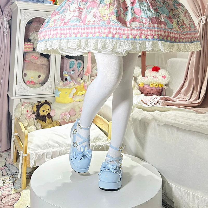 Bond Bunny - Sweet Lolita Platform Shoe, Bunny Ear Accents - image 2