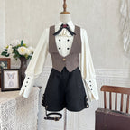 Narrative Poem - Ouji Lolita Shorts Suit with Shirt Cape and Vest - image 17