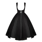 Monochrome Sonata - Classic Lolita Bust-supporting JSK Set, Piano Inspired - image 32