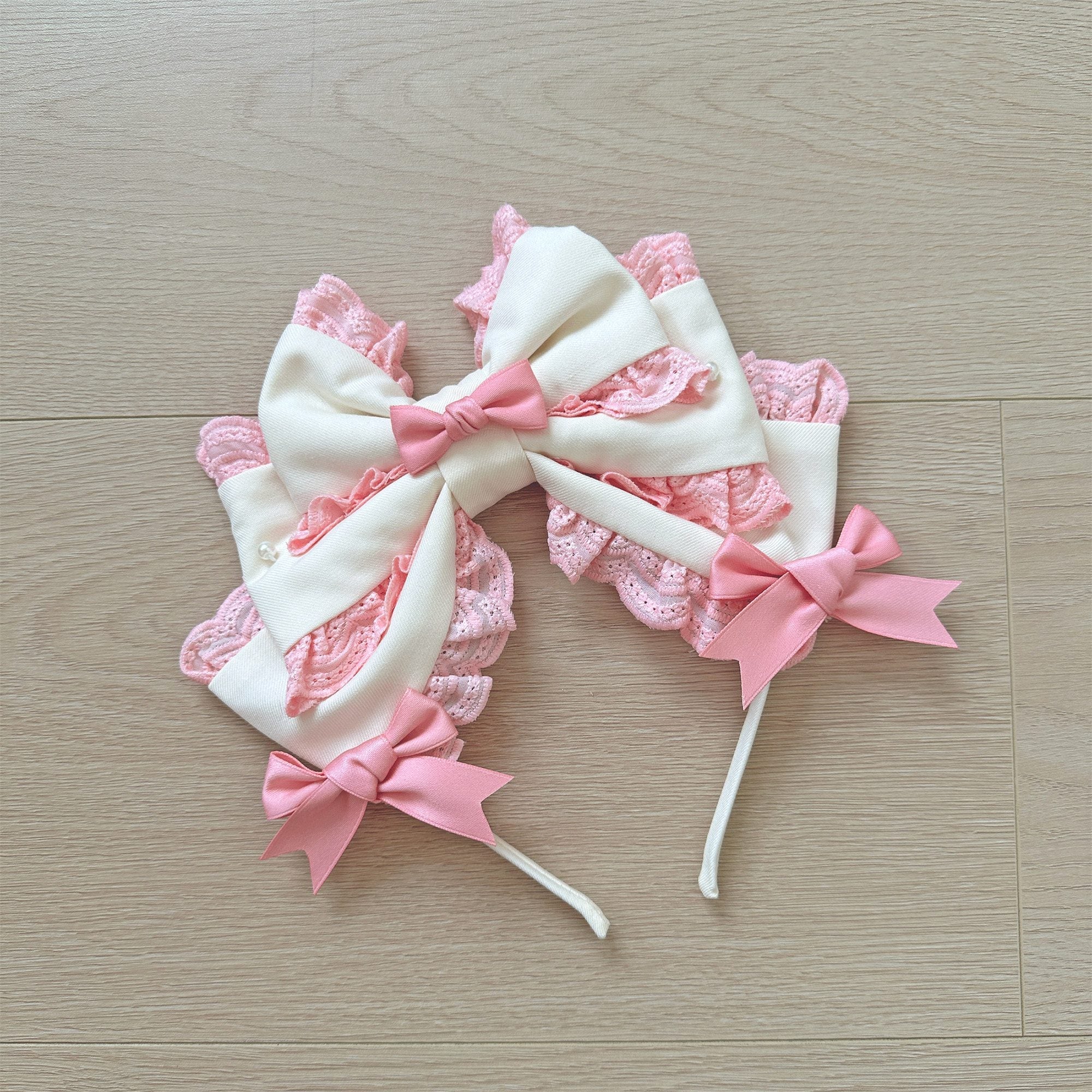 Cream Fondant Sweet Retro Six-Panel Lolita JSK and Accessories - image 25