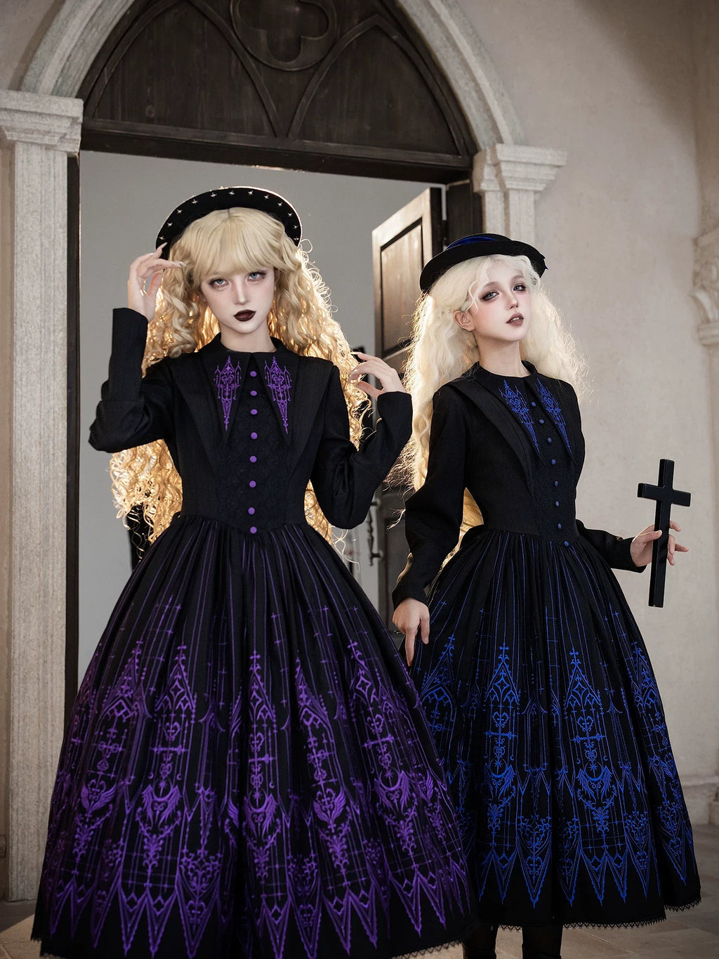 Dream Window - Gothic Lolita Church Embroidery OP Dress, Back Zipper - image 9