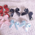 Sweet Lolita Lace Heart Bow Cuffs - image 7
