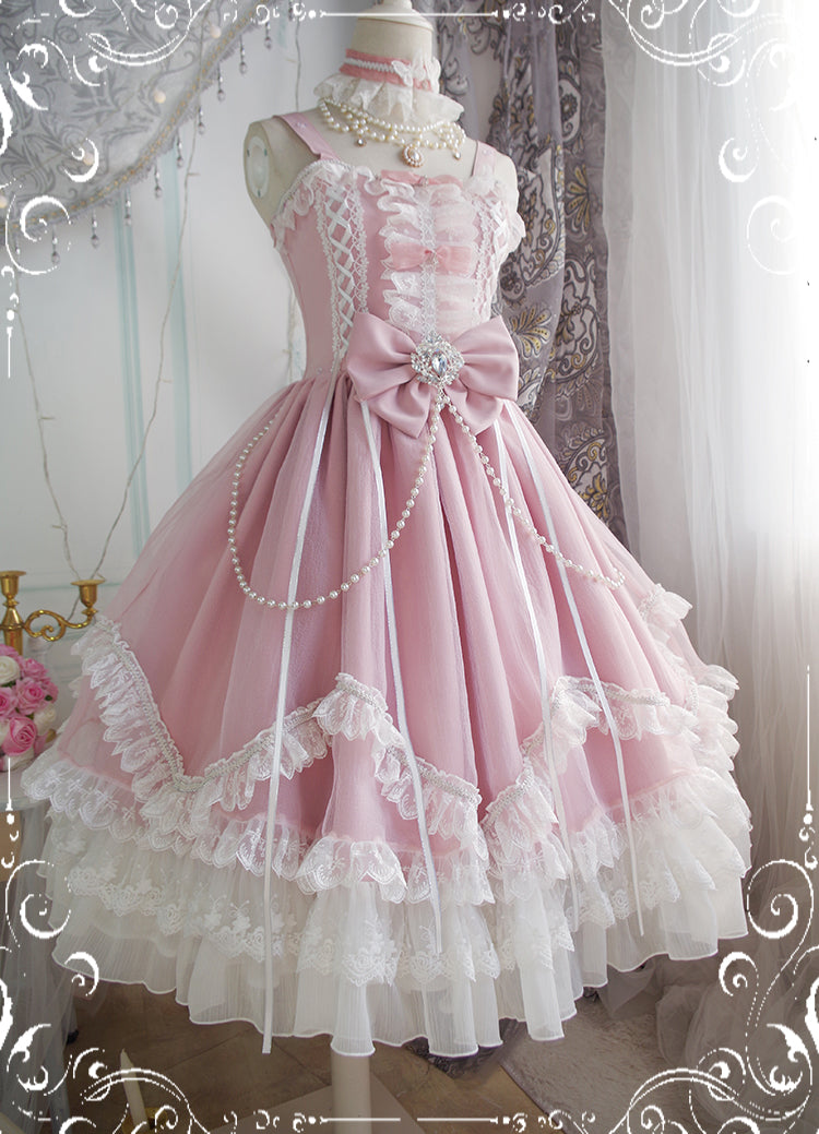 Fate Quartet Gothic Bridal Lolita JSK Dress - image 28