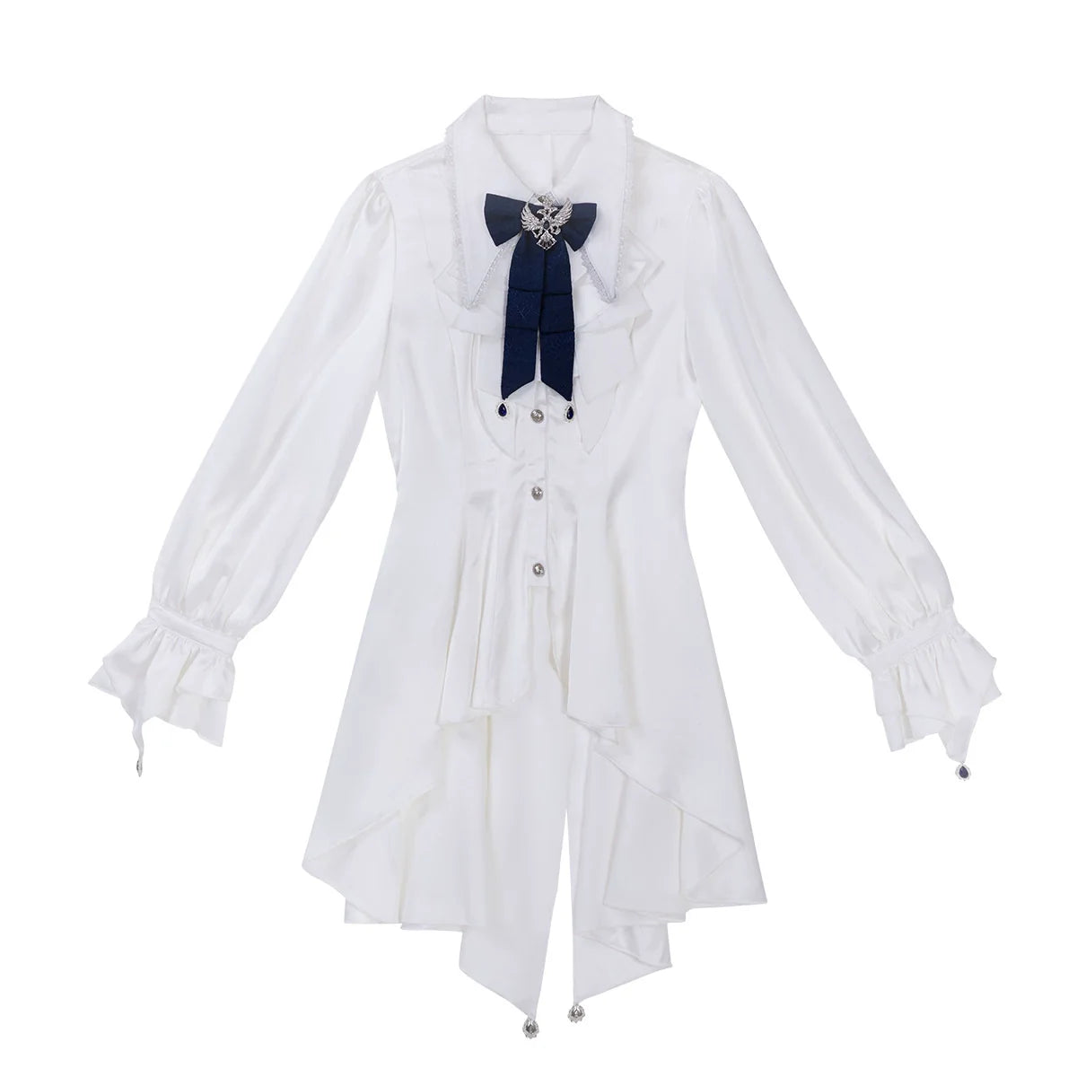 Chris' Son - Gothic Ouji Lolita Coat and Irregular Hem Dress Set - image 16