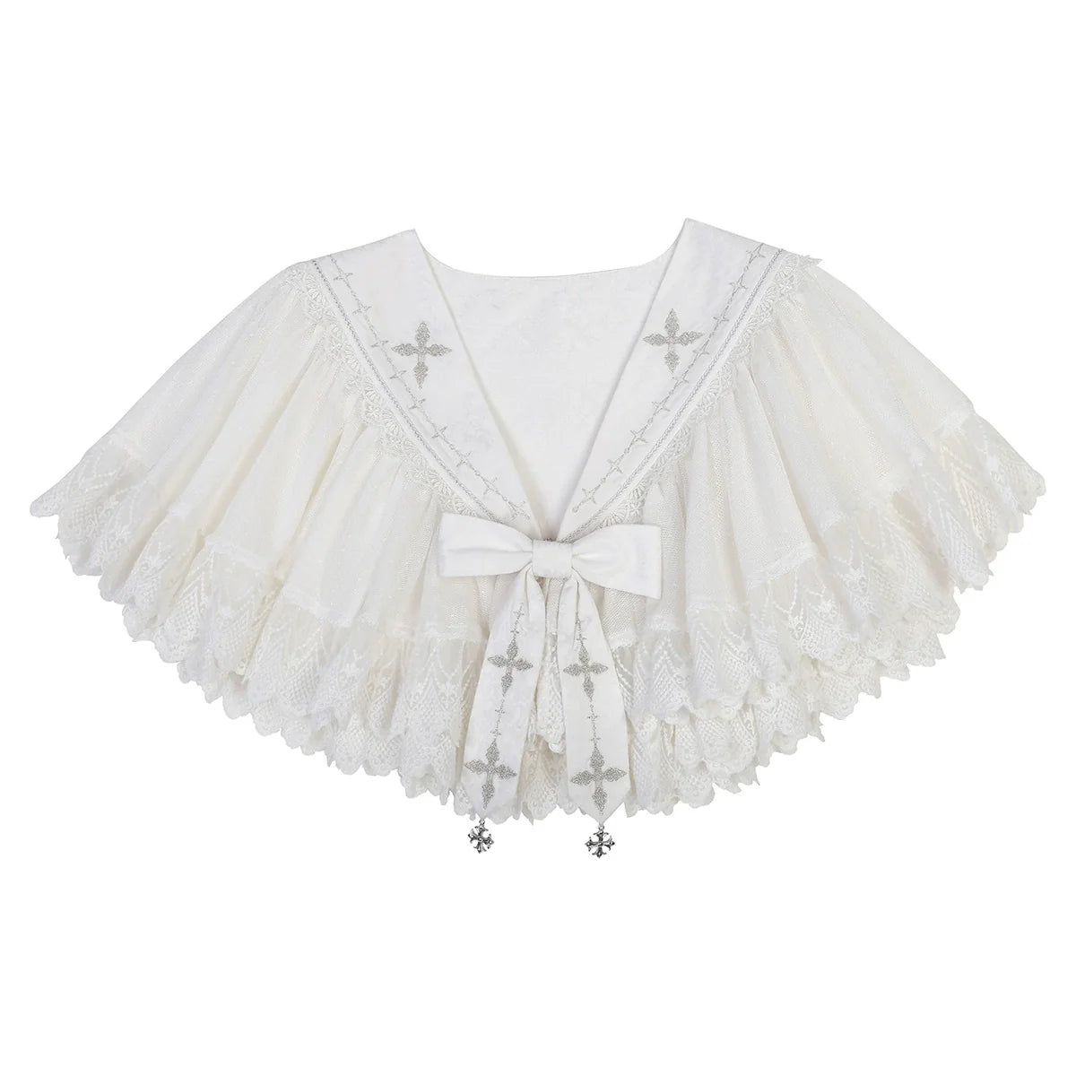 Silent Church - Gothic Lolita JSK Dress Printed Dress Thin Shawl Set - image 41