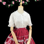 Sweet Lolita Doll Collar High-Waisted Blouse - image 9