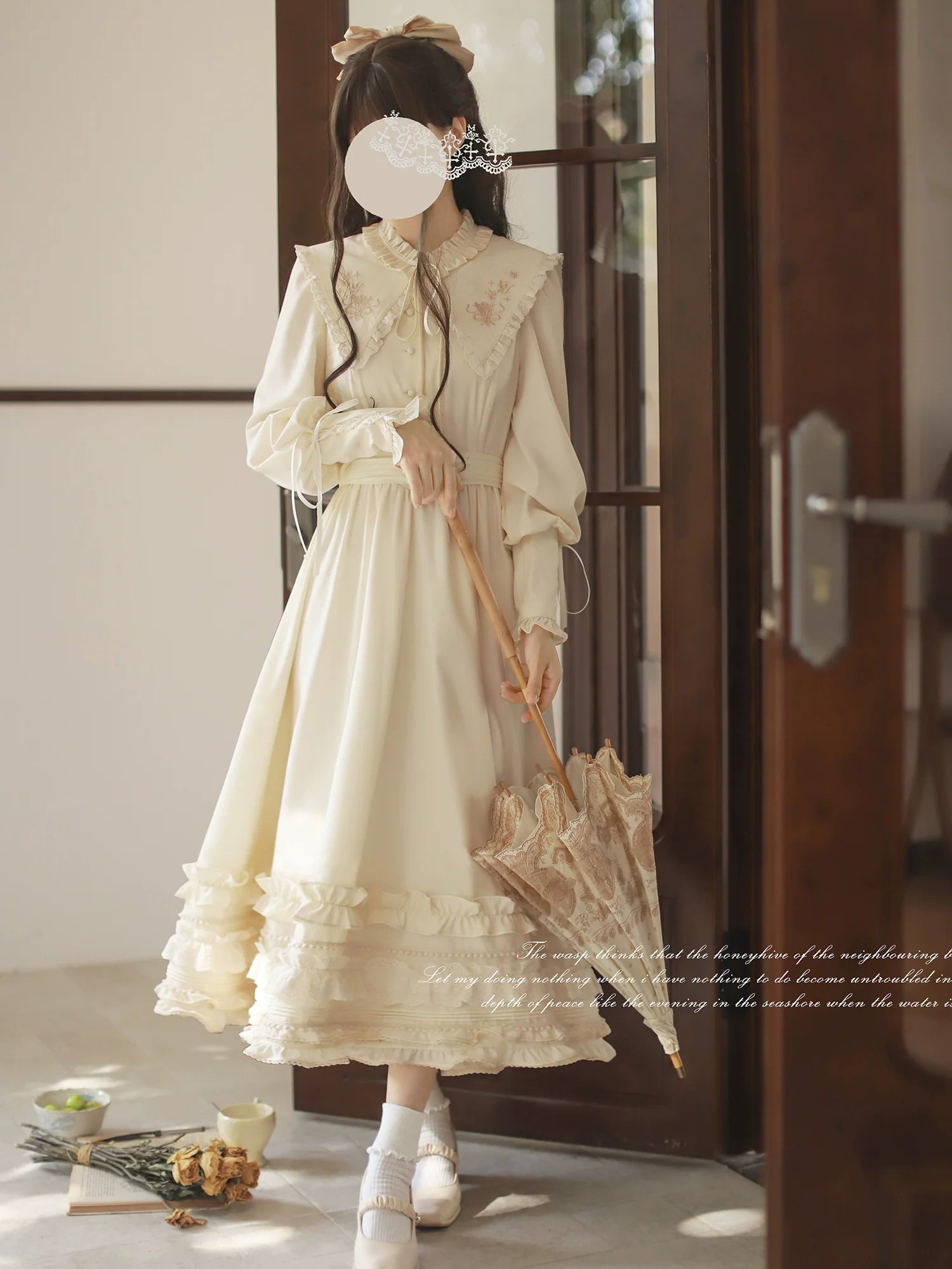 Wind Kiss Tulip - Classic Lolita OP Elegant Lolita Cardigan and Accessories - image 1