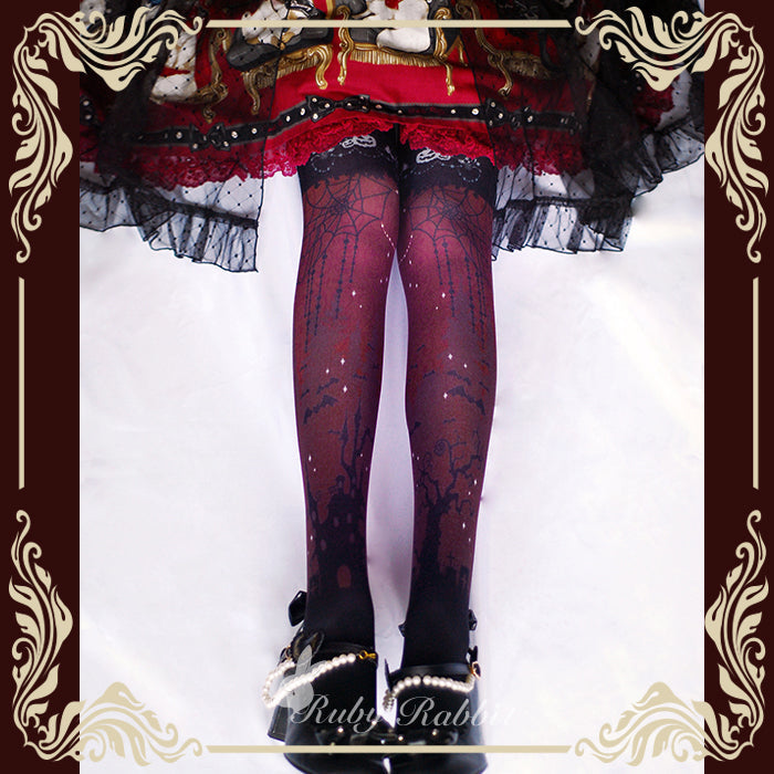 Ruby Rabbit Halloween Castle Gothic Lolita Pantyhose - image 2