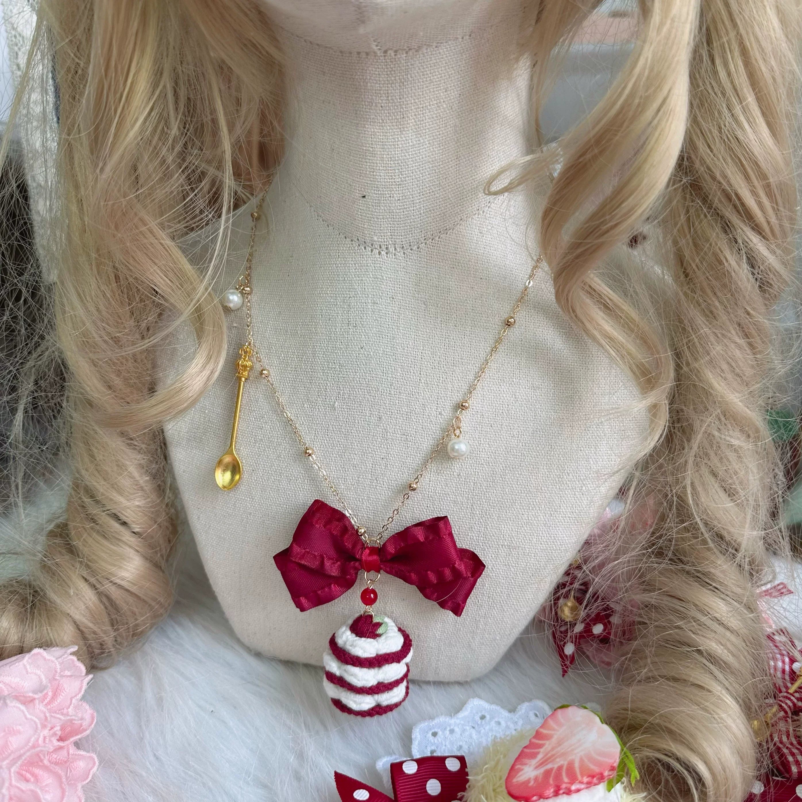 Sweet Lolita Strawberry Cake Headdresses and Jewelry - image 17