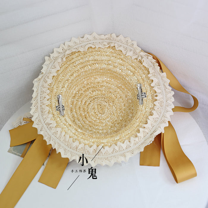 Flower Tea Party Lolita Straw Hat - image 7
