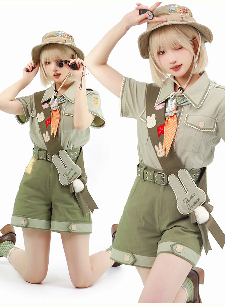 Bunny Trip - Green Ouji Lolita Suit Collection - image 12