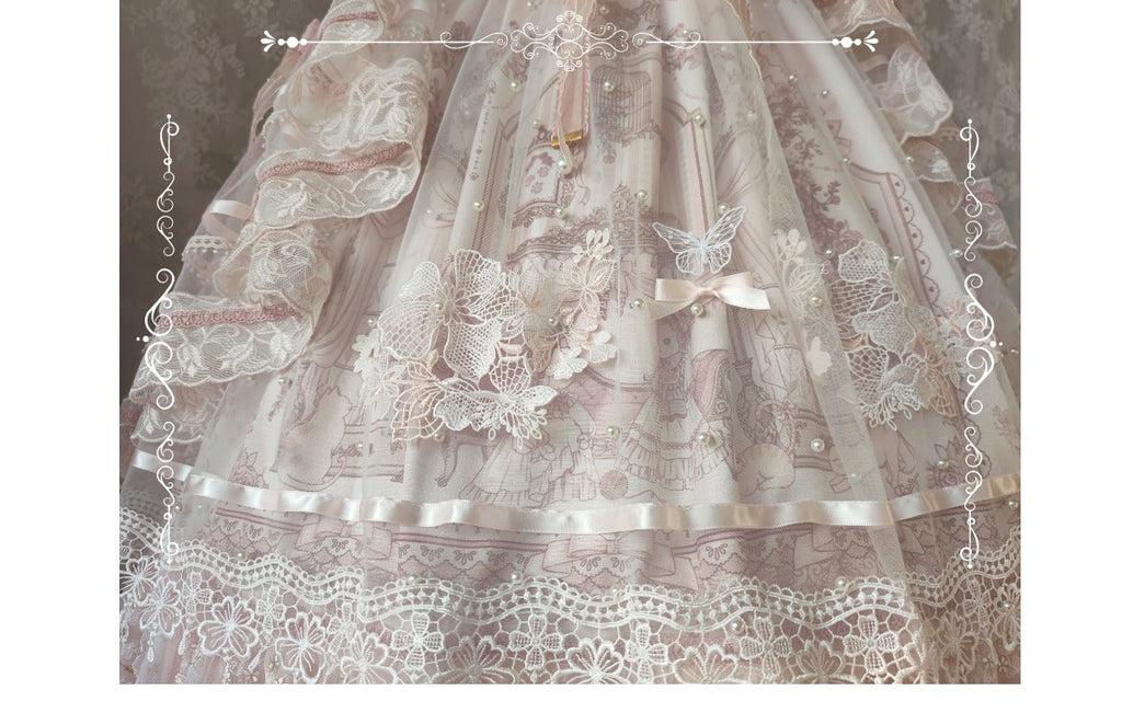 Sunset Realm Lolita Bride Gorgeous OP FS - image 40
