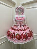Strawberry Tale Sweet Lolita Strawberry Print JSK - image 22