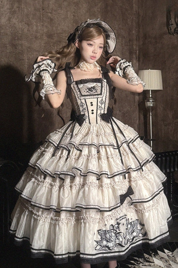 Unnamed Swan Classic Lolita JSK Dress Set - image 1
