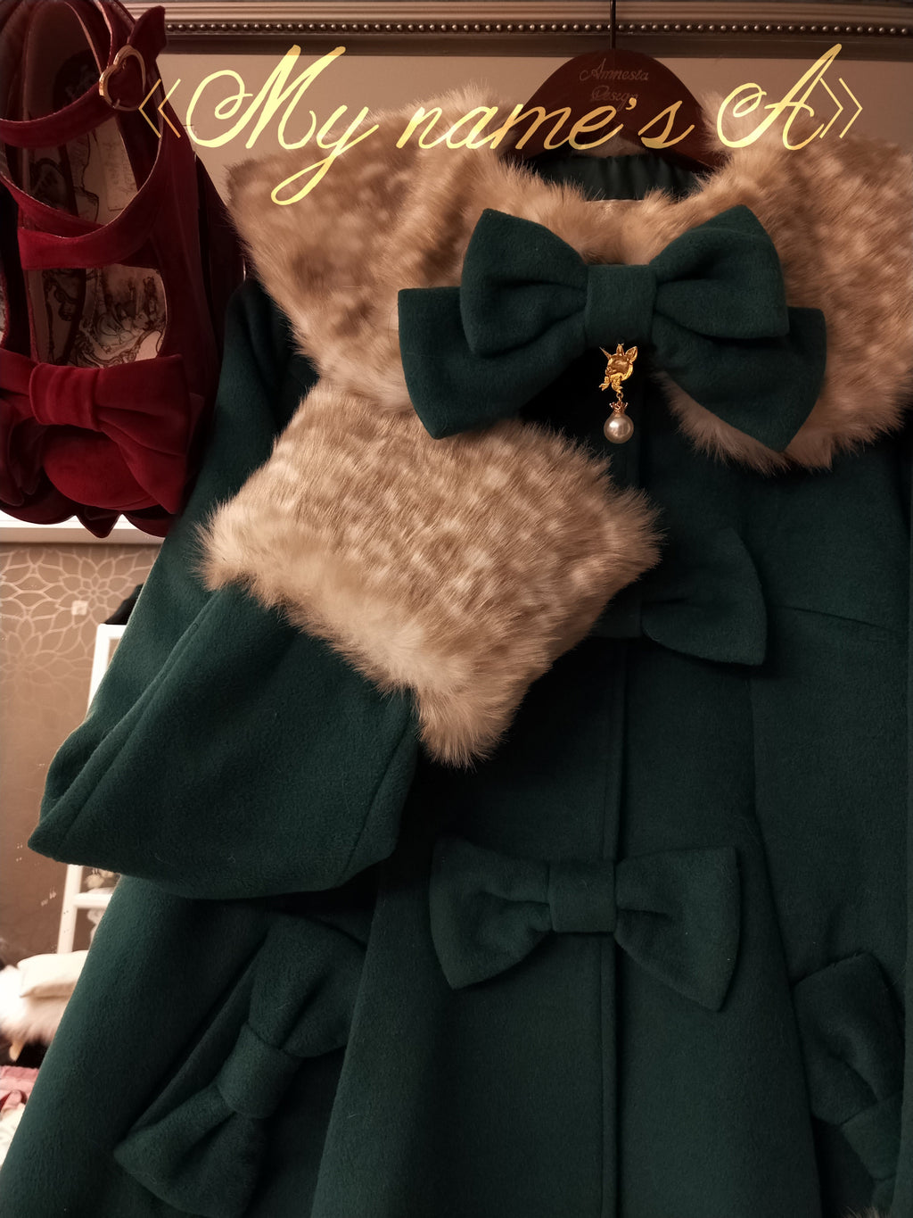 Casual Lolita Winter Wool Down Coat Multicolors - image 7