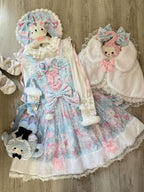 Candy Mary Cat - Fluffy Sweet Lolita JSK Dress, Kitten Print - image 21
