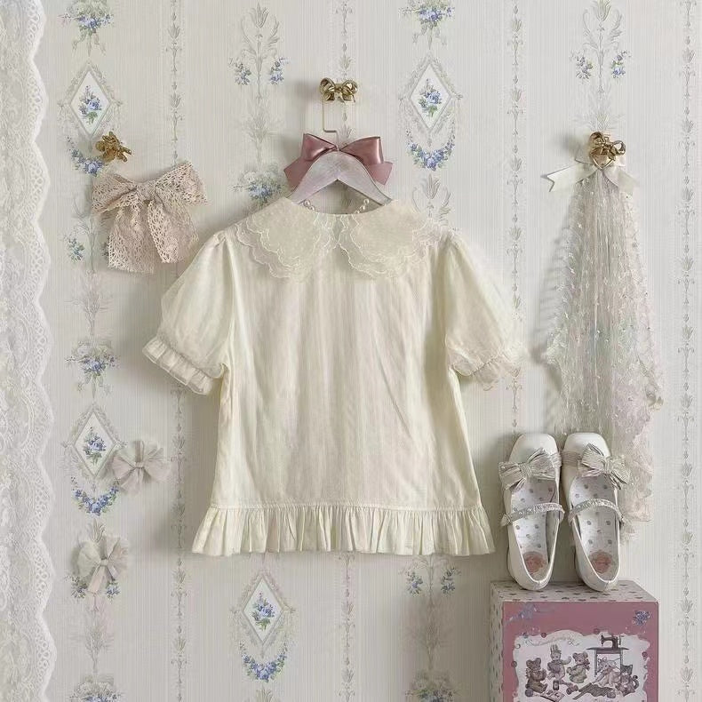 Little Fluttershy - Multi-Colored Cotton Lolita Shirt - image 19