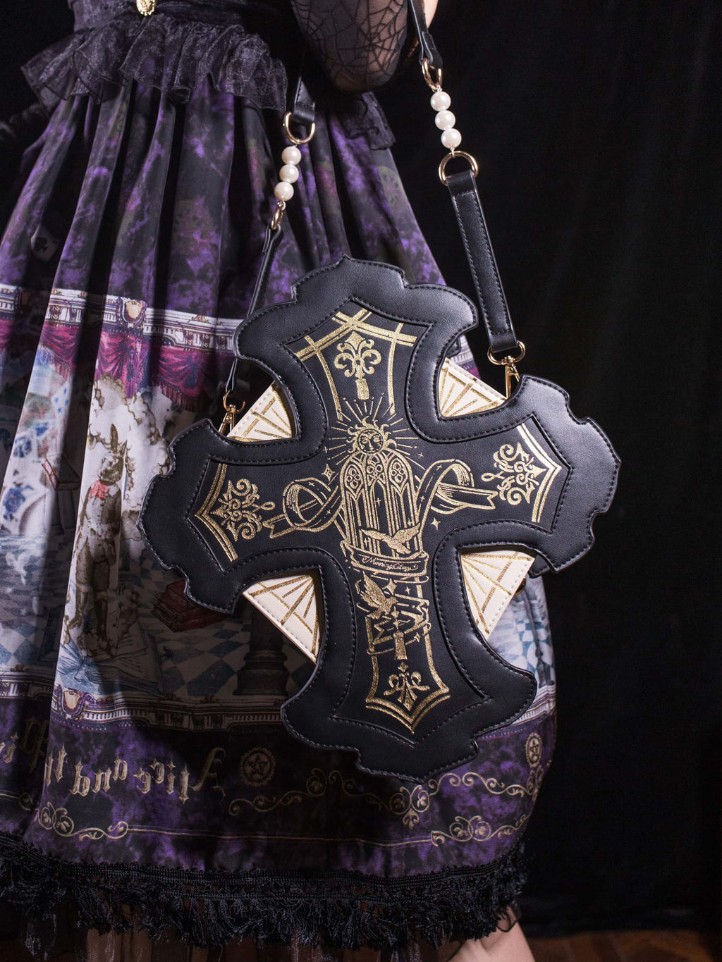 Temple Morning Hymn - Vintage Lolita Crossbody Bag - image 4