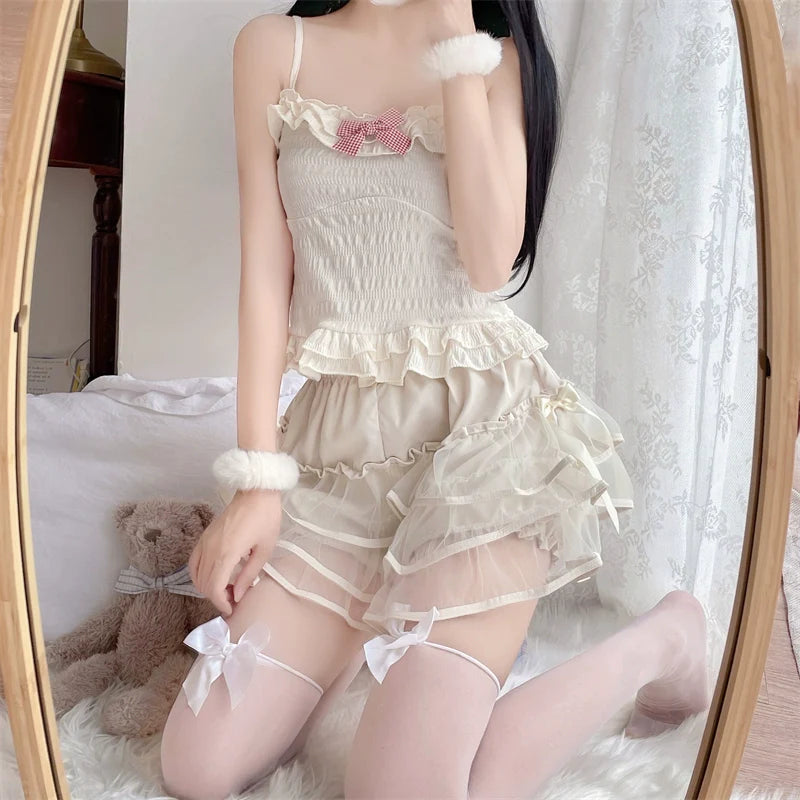 Summer Lolita Bloomers, Double Layer Anti-Exposure Shorts - image 22