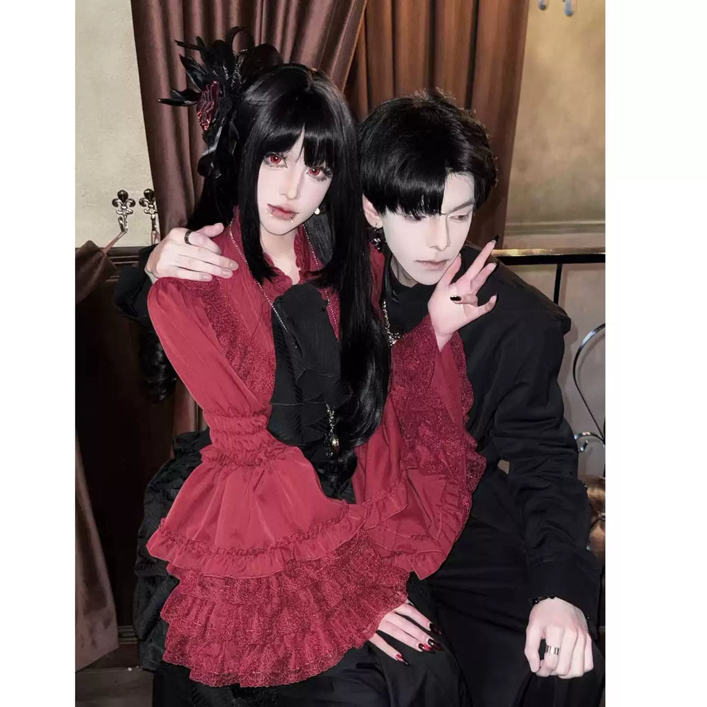 Gothic Lolita Blouse, Lace Hime-sleeve - image 14