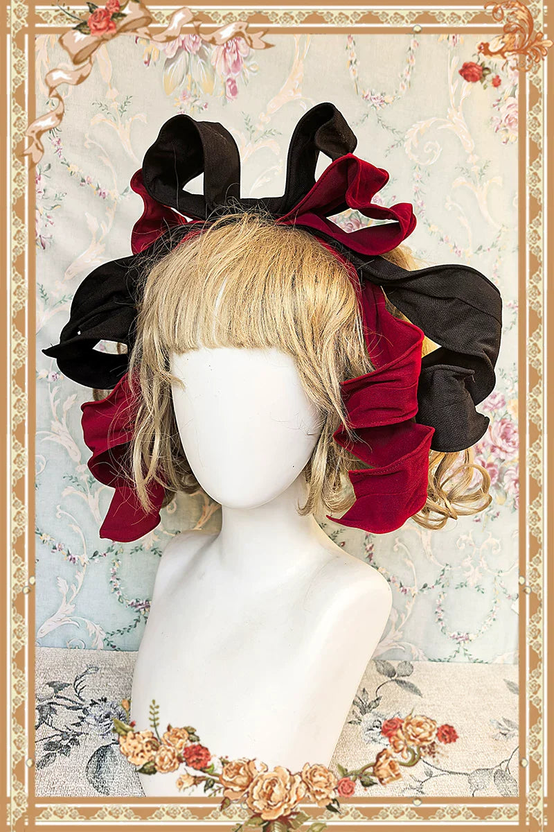 Chandelier - Old School Lolita OP Dress, Polka Dot, Chandelier Print and Accessories - image 23