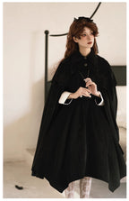 Pilgrim - Black Gothic Lolita Cape, Detachable 2-Piece - image 14