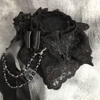 Gothic Lolita Top Hat Lolita Tea Party Halloween Hair Accessory - image 7