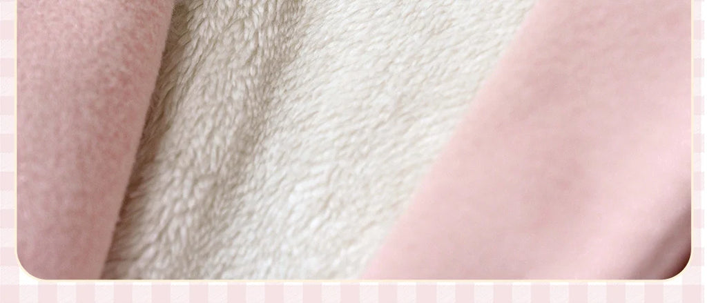 Milk Puff - Winter Fleece-Lined Sweet Lolita Coat, Detachable Collar Collection - image 15