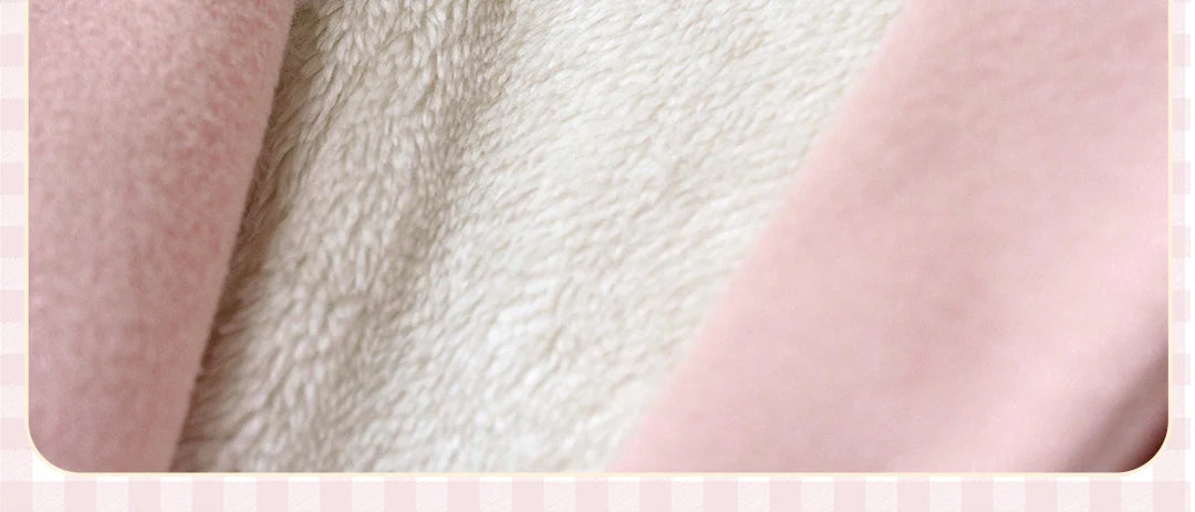 Milk Puff - Winter Fleece-Lined Sweet Lolita Coat, Detachable Collar Collection - image 15