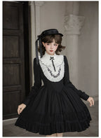 Audrey's Reply - Classic Lolita Square Neck OP, Detachable Embroidered Collar and Accessories - image 19