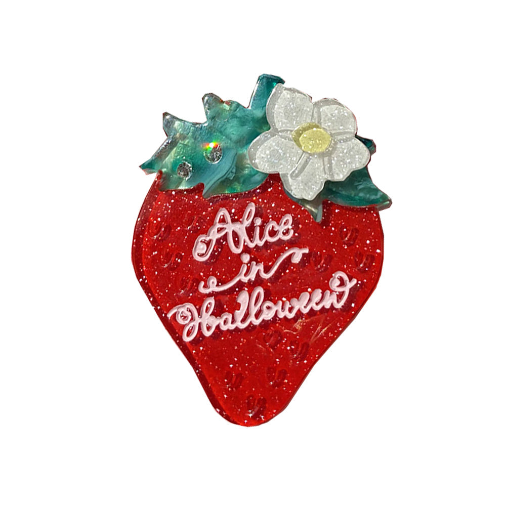 Sweet Lolita Strawberry Necklaces, Rings, Hair Clips and Brooches - image 5