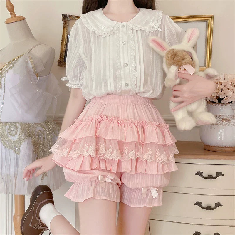 Sweet Lolita Cotton Bloomers, Ruffles and Bows - image 13