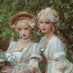 Sally's Garden - Lolita Flower Bow Lace Necklace - image 6