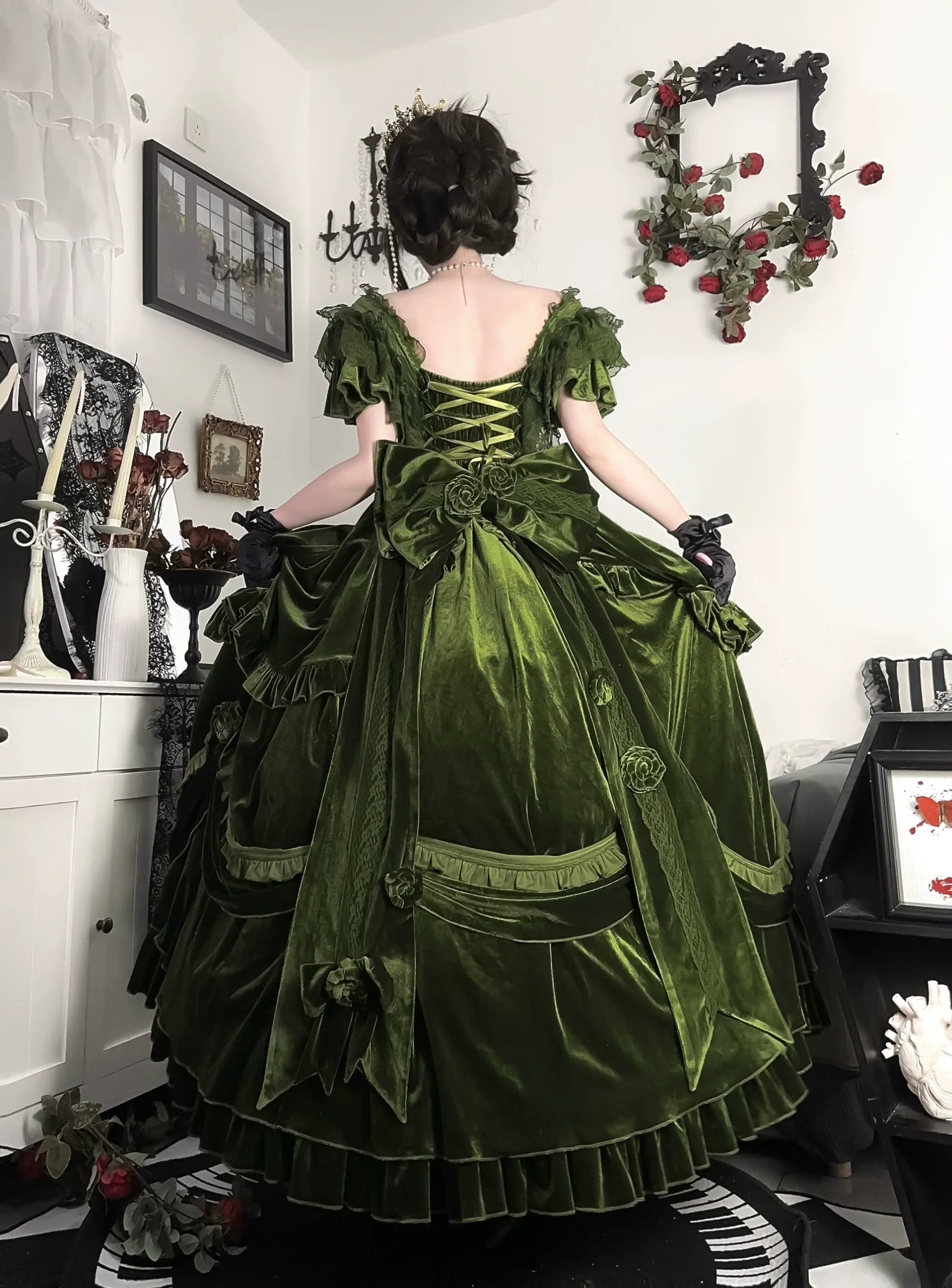 Tana Manor - Classic Lolita Accessories Sleeves Trailing Shawls - image 3
