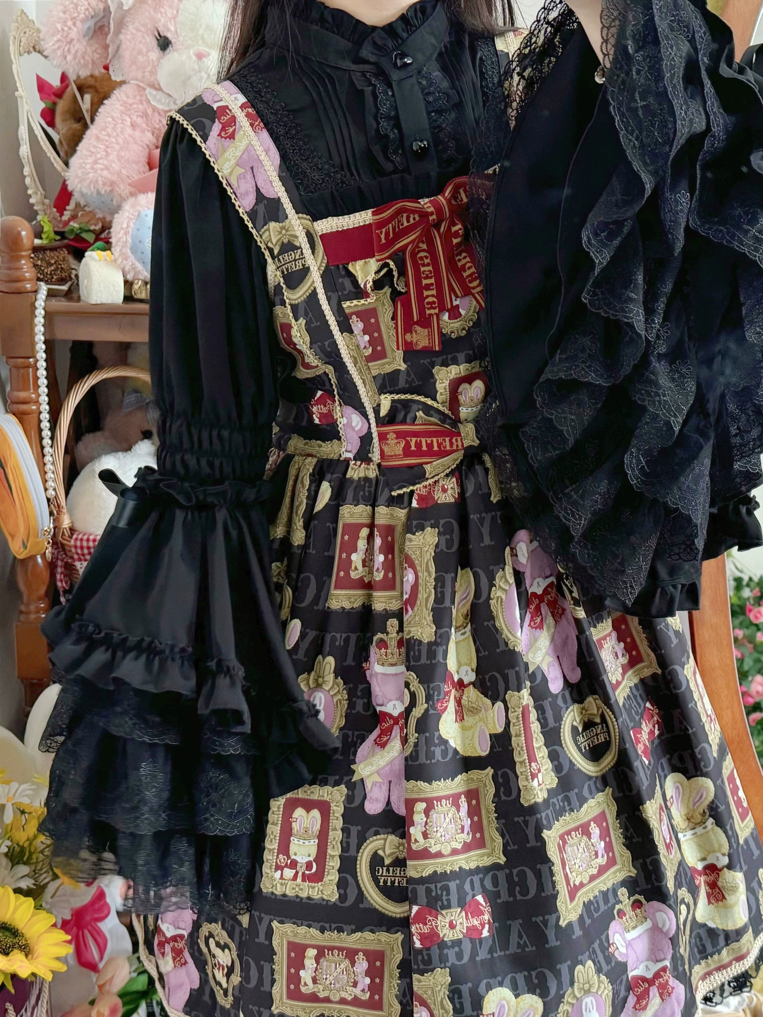 Gorgeous Sweet Lace Lolita Shirt, Hime Sleeve - image 6