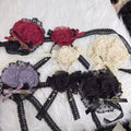 Elegant Lolita Rose Choker Handmade Headdress Set Multicolors - image 27