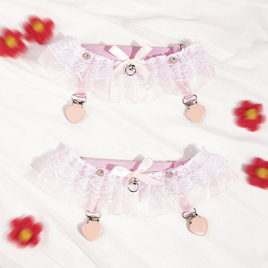 Sweet Lolita Lace Garter Stocking Clips, Multicolors - image 4