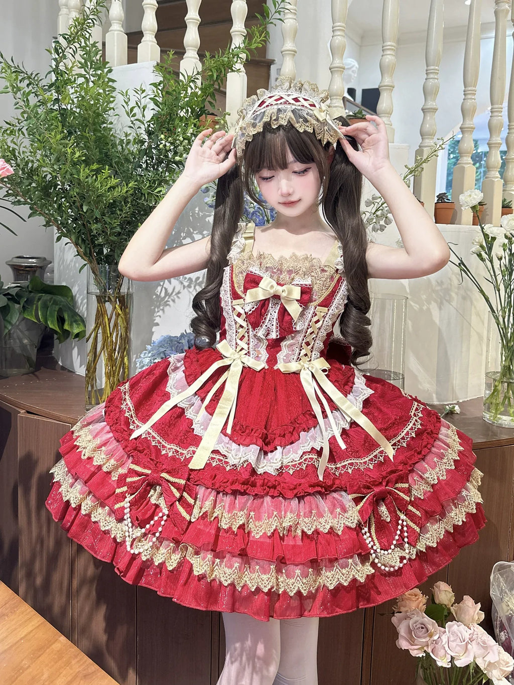 Gilded Memories Princess Lolita Tiered JSK Dress - image 1