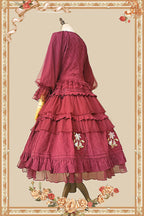 Melaleuca Lily - Embroidery Country Lolita Blouse and Skirt and Accessories - image 27