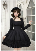 Audrey's Reply - Classic Lolita Square Neck OP, Detachable Embroidered Collar and Accessories - image 8
