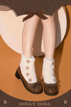 Winter Lolita Boots Fur Mary Jane Lolita Low Heel Shoes - image 30