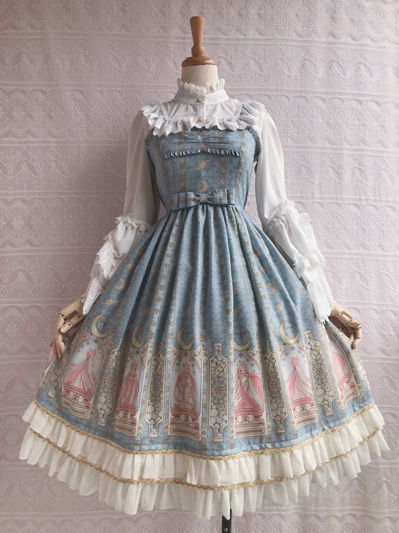 Constellation Printing Chiffon Lolita JSK Dress - image 7
