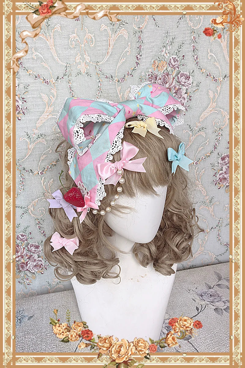 Cream Meow - Sweet Lolita JSK, Cat Print and Accessories - image 17